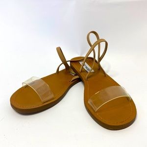 Steve Madden clear strap sandal